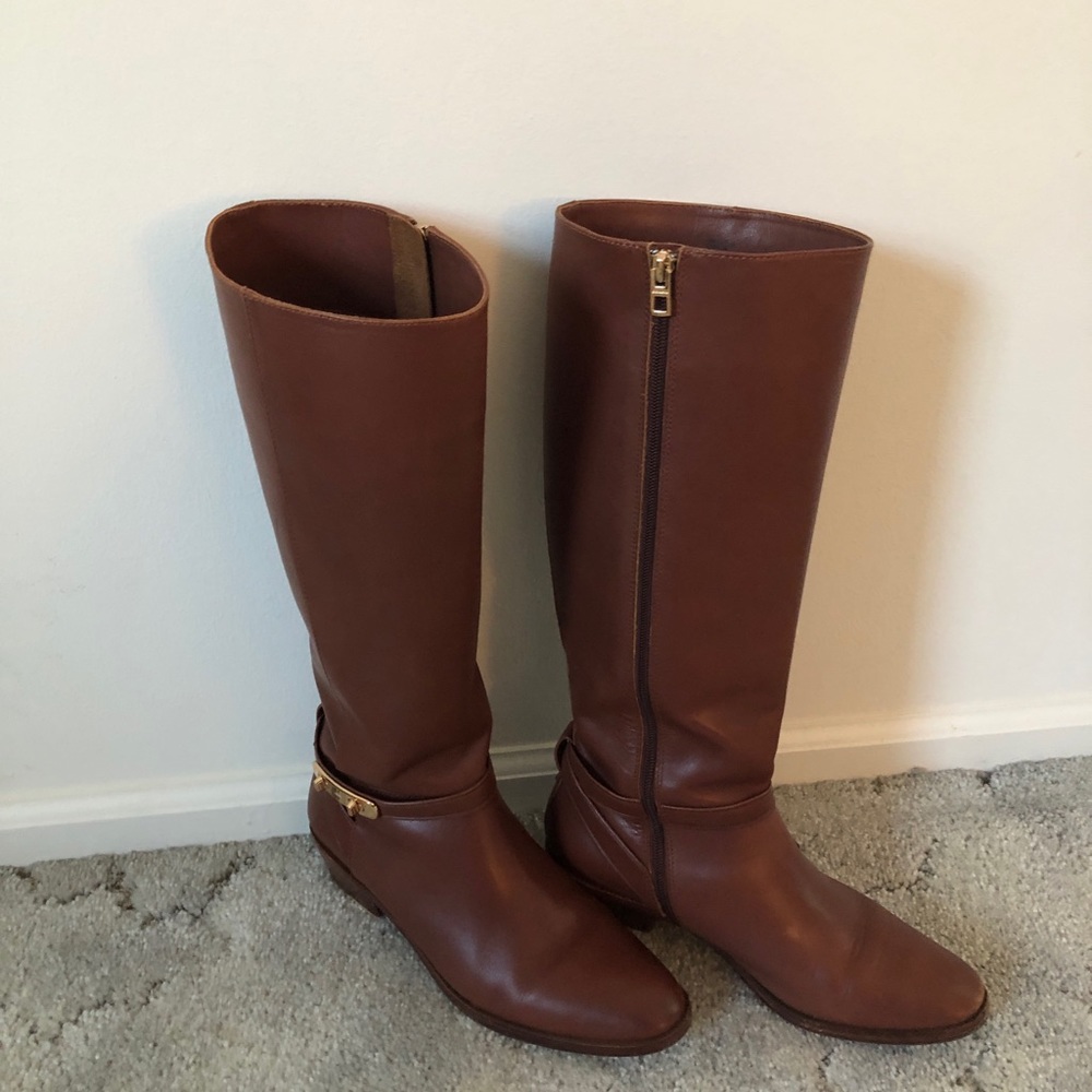 Coach Caroline Boots in Saddle Brown
